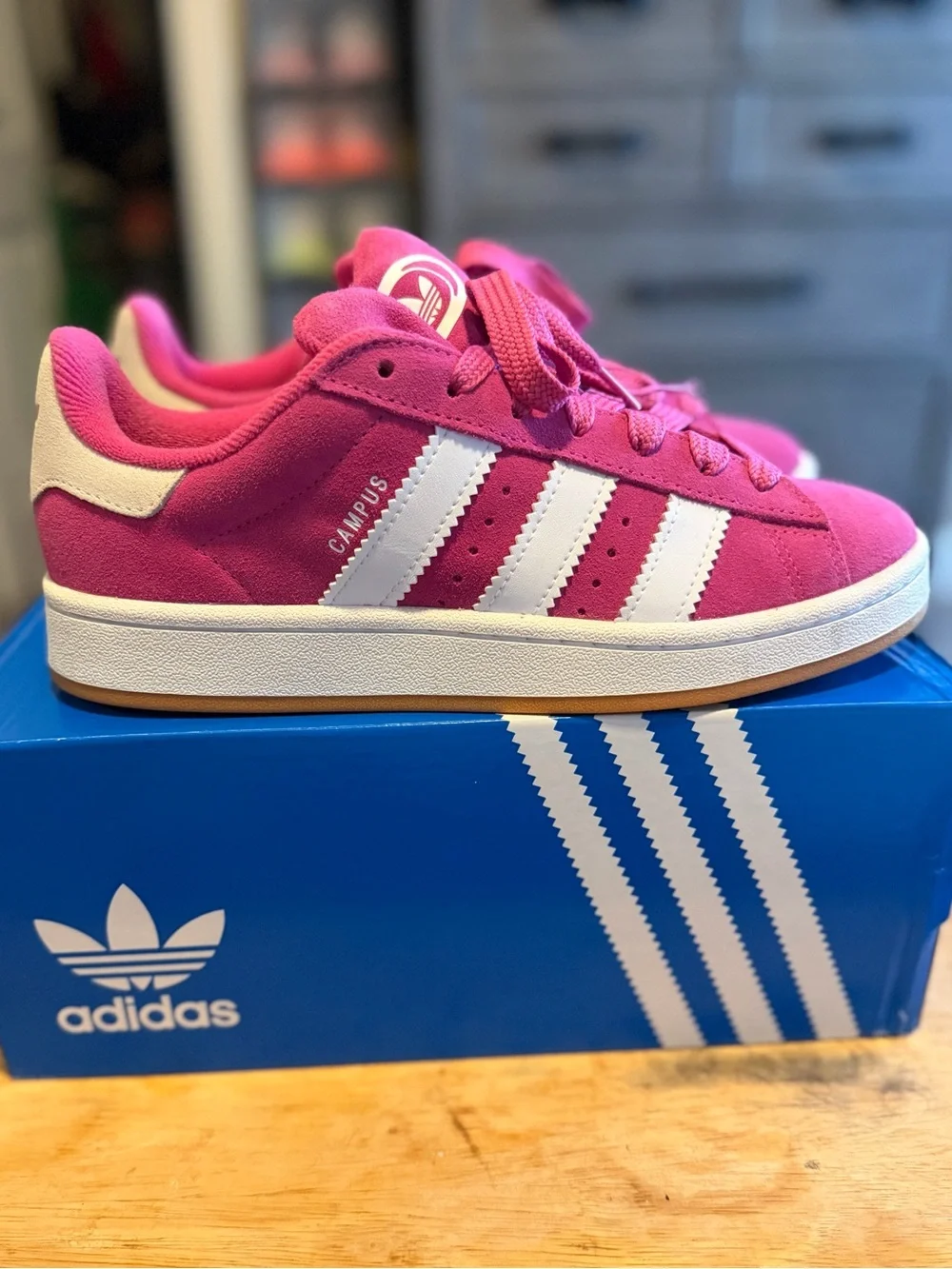 Adidas Campus 00s J Pink Suede Sneakers